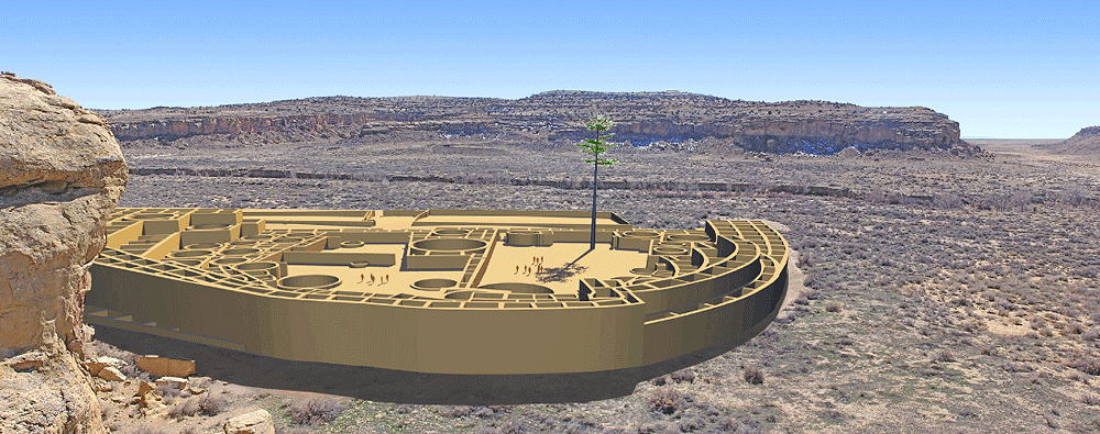 Pueblo Bonito,Chaco Canyon
